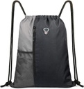 Bagaż na klucze dla mężczyzn Kobieta Siłownia Plecak z butelką wody Mesh Pockets i dwie kieszenie na zamek błyskawiczny 16 "x 20"