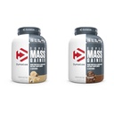 Dymatyzacja Super Mass Gainer Protein Proszek 52g Białko 1280 Kalorie 6 Funt Gourmet Vanilla & bogata czekolada (Opakowanie 2)