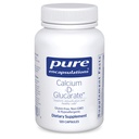 Czyste enkapsulacje Calcium- D- Glukatium 124; Suplement do wspierania zdrowia komórkowego w wątrobie, płucach, piersi i colon * 124; 120 Kapsułki