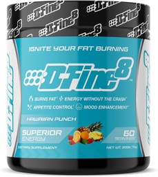 Termogeniczne pretreningi energetyczne w proszku i rozdrobnieniu suplement, Boost energy Mood & Focus, Sugar Free, Zawiera Senactiv, Endurance, 300 mg kofeiny, N- Acetyl- L- Tyrosine (Hawajski Punch)