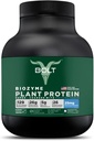 Białko roślinne Bolt Biozyme, białko 124; białko wegańskie z superjadalną fikocyjaniną i ziołami Ayurvedic, 124; Kompletny profil aminokwasowy dla wsparcia i odzysku mięśni 124; 2Lb / 32oz, 26 Sług, 124; Madagaskar Vanilla