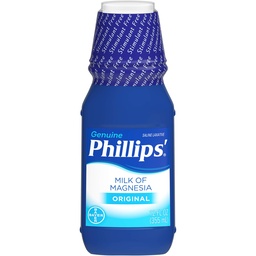 Phillips 'Milk of Magnesia Liquid Laxative, 12 oz, Cramp Free & Delikatnie Overnight Relief Of Ocasional Zaparcia, # 1 Milk of Magnesia Brand