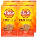 Metamucyl Fiber cienki, Codzienne Fiber Suplement Przekąski, Pyllium Husk Proszek, 5g Fiber per Serving, Wspiera Digestive Health i Zadowola Głód, Cynamon Spice Flavor, opakowanie 4, 12 Służenie każdy