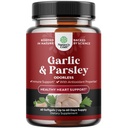 Skoncentrowane bezogonowe czosnku Softgels - Wyciąg z pietruszki i Starego czosnku Suplementy dla zdrowia cyrkulacyjnego, trawienie, Immune Support & Liver Detox - Pietruszka Softgels dla Gut Support - 60 Ct