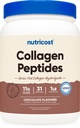 Nutricost Collagen Peptydes Powder 1LB (454 G) (Czekolada) - Hydrolizat kolagenu bydła karmionego trawą