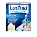 Lactaid Fast Act Laktoza Nietolerancja Relief Chewables with Natural Lactase Enzyme to Prevent Gas, Bloating & Biegunka Ze względu na wrażliwość na laktozę, On- The- Go, Vanilla Twist Flavor, 32 x 1
