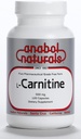 Anabol Naturals L- Carnitine 120 Capsules- 500mg Pure L- Carnitine Per Capsule, 120 Servings