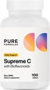 PureFormationas Supreme C with Bioflavonoids - 100 Tablets Yellow 124; 1000 mg Witamina C, Citrus Bioflavonoids Complex, Rose HIPS Yellow 124; Immune Support & Antioksydant Boost Yellow 124; Allergen- Free