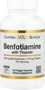 California Gold Nutrition Benfotiamina z tiaminą, 250 mg, 120 Kapsułek wegetariańskich