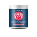 BiOHM Super Czerwone, Burakowy Proszek Antyutleniacz Beets i Smoothie Mix z Tart Cherry Extract i 19 Red Whole Foods Packed z Prebiotyki i Probiotyki, Non-GMO, Red Berry Flavor (30 Servings)
