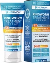 Hermon Potężny krem przeciwgrzybiczy Ringworm - skuteczne leczenie uparty Ringworm, Jock Itch, Eczema, Tinea Versicolor, Athlete 's Foot - dla dorosłych i dzieci - 100ml