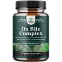 Enzymy trawienne z Ox Bile - Ox Bile Suplementy dla Brak pęcherzyka żółciowego z Trypsin, Papain & Bromelain Enzyme dla Pancrease Cleanse & Detox - Pancreatin Enzymy trawienne dla kobiet i mężczyzn - 90 Ct
