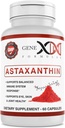 GENEX 12mg Astaksantyna Softgels (60 kapsułek) Naturalny przeciwutleniacz dla oczu, skóry i wspólnego zdrowia i wsparcia immunologicznego - Gluten Free, Non-GMO (60 Day Supply)