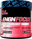 Evlution Nutrition ENGN Focus - Intensywne wstępne ćwiczenia z kreaturą - Maksymalna formuła ostrości - Wstępny trening proszku do długotrwałej energii - z Beta- Alanina & Kofeina - 30 Słupki - Arbuz