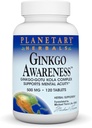 Planetarne zioła Ginkgo Świadomość Tablets, 120 Count