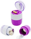 KIRIYUUK Pill Crusher i szlifierka, kruszy wiele tabletek do proszku drobnego, Stal nierdzewna, Perfect for Travel, Ablet Pulverizer Nadaje się do podróży, Great Feeding Tube i zwierzęta domowe, Daily Usage