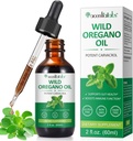Organiczne krople olejowe Oregano, skoncentrowane rośliny oparte na dzikich Oregano ekstrahowany olej lub mężczyźni i kobiety Zwiększanie immunologiczne / energia, Promowanie systemu pokarmowego, Nie GMO Wegan 60ML / 2 Fl Oz