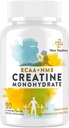 8- in-1 Monowodzian kreatyny z BCAA & HMB, 5000 mg dla mężczyzn i kobiet, Żugi dla mięśni, Odzysk, Endurance & Siła, Wysoka Absorpcja, Lemon Flavor, Bez cukru, 90 Tabletki