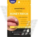 Smart Cold Sore Patch Honey - 30 ct 12mm - Leczenie gorączkowe blistrowe - Ukrywanie Chroni Soothes & Hides Cold Sores - Niewidzialne Bandaże - Pomaga Soothe Storching Burning