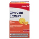 LEADER Cynk Cold Therapy Chewable Tablets, Non- Drowsy Homeopatic Cynk Suplement, Zmniejsza czas trwania i nasilenie objawów zimna, Szybkie działanie Cold Remedy, Flavor Citrus, Cukier wolny, 25 Hrabia