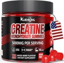Jednowodzian Gummie dla mężczyzn i kobiet, bezcukrowe Gummie Wegańskie Kreatyny 5g dla siły mięśni, Energy Boost, Preworkout Suplementy, Boost Focus & Endurance 120 Hrabia - Mieszane Berry
