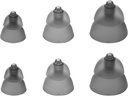 Zestaw mieszany Phonak Power Smokey Dome Small- Medium- Large Domes, Zastępowanie przez Sonova, Słuchając Domes Wszystkie odbiorniki -1 Pack / 6 Domes Razem