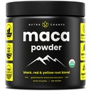 Proszek organiczny Maca - Peruwiański Mieszanka Maca z żółtymi, czarnymi i czerwonymi korzeniami - Żelatynizowane dla Superior Biodostępność - Natural, Vegan & Non-GMO, 8oz