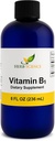 Liquid Vitamin B1 Drops - Daily Thiamine Supplement to Support Digestion, Nervous System, Heart Health, Stress Relief, Natural Energy Booster - 500% DV, 288 Servings per Bottle - 8 fl. oz