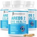 JB Wellness AREDS 2 Eye Vitamin & Mineral Supplement, Contains Lutein, Vitamin C, Zeaxanthin, Zinc & Vitamin Enhance Vision Supplement - 180 Count