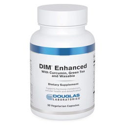 Douglas Laboratories DIM Enhanced - Wsparcie równowagi hormonalnej, Zdrowie komórkowe i Detox * - Z przeciwutleniaczami, Green Tea Extract & Wasabia - 30 Kapsułki wegetariańskie