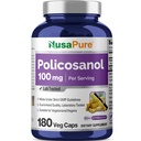 NusaPure Polikosanol 100mg 180 Kapsułek wegetariańskich (Vegan, Non-GMO)