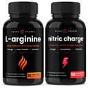 Kapsułki NutraChamps L- Arginine i Nitric Charge Kapsułki 2 Pack Bundle