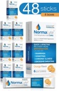 NormaLyte Oral Rehydration Salts-48 Sticks Packs (Yields 500mL per Pack)-Orange| Energy Supplements, Potassium Supplement, Dehydration Recovery and Quick Absorption