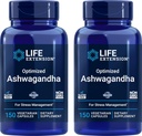 Life Extension Zoptymalizowane Ashwagandha, 150 Veg Caps (Opakowanie 2) - Non- GMO, Gluten Free, Kapsułki wegetariańskie