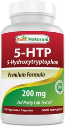 Best Naturals 5- HTP 200 mg 120 Kapsułki wegetariańskie