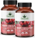 Blood Circulation 600mg Supplement - 300 Kapsułek - z Hawthorne, Ginger, Kasztan, Broom rzeźników, Cayenne, Diosmin