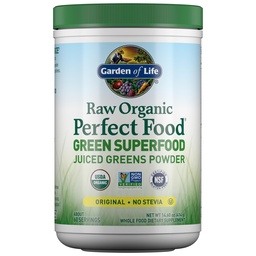 Ogród życia Super Zielone Proszek Smoothie & Mix, Probiotyki i Enzymy do Żywienia Zdrowia, Organiczne Superfoods Żywienie Owoce i warzywa dla kobiet i mężczyzn Energia, Oryginał, 60 Sługi