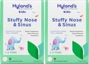Hyland 's Naturals Kids Stuffy Nose and Sinus Tablets, Cold and Allergy Medicine for Children Ages 2 and up, Headache Relief and Nasal Decongestant, Quick Disolving Tablets, 50 Count (Pack of 2)