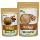 ORGANIC ZING Shatavari- 454g & Triphala Powder - 100g