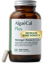 ALGAECAL Organic Red Algae Suplement wapnia dla gęstości kości, Witamina K2 MK7 (100mg), Witamina D3 (1600 j.m.), Magnez (350mg) i Ślad Minerałów & Siła, Łatwe do połknięcia, 120 Czapki Veggie