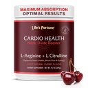 Fortuna życia 5000mg L- Arginine Supplement Powder & 1000mg L- Citrulline, Wysokiej mocy Nitric Oxide Health Booster, Endurance, Performance, Natural Cherry Flavor (20 Servings)