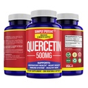 Po prostu potężne Quercetin Suplementy, Quercetin 500mg 200 Kapsułki, 2 X Quercetin 250mg Phytosome Bioflavonoid Antioksydant Vegan gluten Free Pills do wspierania zdrowego serca komórkowego i funkcje immunologiczne