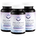 Relumins Advance White Active Glutathione Complex - Max Dose 900mg Glutathione with 6X Boosters, ALA & NAC - Anti-Aging Skin Brightening Supplement - 60 Caps x 3 Butelki