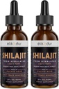 Shilajit Resin Organic Liquid Supplement, Shilajit Himalayan Organic, Shilajit Liquid Drop, Shilajit Drop zawiera 85 Minerały śladowe, Alternatywa dla Resin & Kapsułki, 120 ml