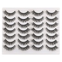 Nowe rzęsy Fałszywe rzęsy Kot Oczy Mąki Naturalne Faux Mink Lashes 14 Pary Pack Lekki tom Krótkie fałszywe rzęsy oczu Opakowanie zbiorcze