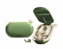 MURRI & MURRRDI Small Pill Splitter, Przenośny lek Cutter for Pocket or Purse - Witaminy, Tabletki, Leki (zielony)