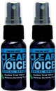 Clear Voice Ural Throat Smaring Clarity Soothing Odkurzacz Moisturizer Relief Vocal Eze Reducer Booster Treatment, Made in USA, Fresh Mint Flavor (2 Pack)