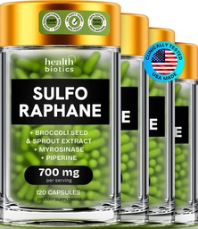 Sulforaphane Supplement Organic Broccoli Sprouts 124; Stabilizowany Sulforaphane Kids & Adult Adult 124; z Broccoli Florets & Seeds 124; Organic Sulfur Sulfur Supplements 480 Pigułki