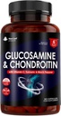Glukozamina i Chondroitin Wysoka wytrzymałość - z MSM (365 Tablets) Dodatkowa Absorbcja Wzbogacona witaminą C, glukozamina Sulfat Chondroitin Sulfat Bezglutenowy, GMP, 365 Tabletki Suplement diety