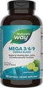 Nature 's Way Mega 3 / 6 / 9 Mieszanka Omega, Wspiera zdrową skórę, łączniki, funkcje sercowo-naczyniowe *, Ryby, Flax, Olej z borage, 180 Softgels flavored Lime (Packaging May Vary)